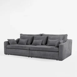 Instilo Sofa sztruksowa rozkładana podwójnie EVORA