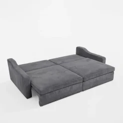 Instilo Sofa sztruksowa rozkładana podwójnie EVORA