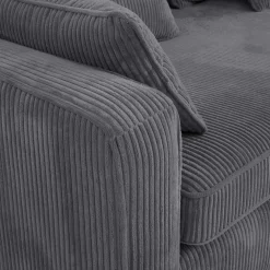 Instilo Sofa sztruksowa rozkładana podwójnie EVORA