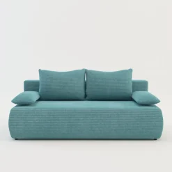 Sofy|Milo Sofa sztruksowa turkusowa LIBIA