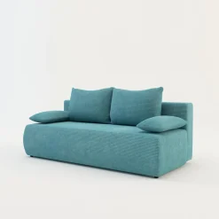 Sofy|Milo Sofa sztruksowa turkusowa LIBIA