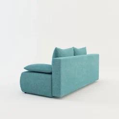 Sofy|Milo Sofa sztruksowa turkusowa LIBIA