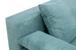 Sofy|Milo Sofa sztruksowa turkusowa LIBIA