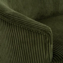 Sofy| Sofa sztruksowa zielona SNUGLA