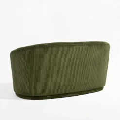 Sofy| Sofa sztruksowa zielona SNUGLA