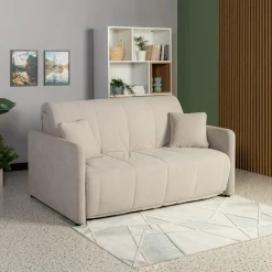 Sofa trzyosobowa szara BRIG