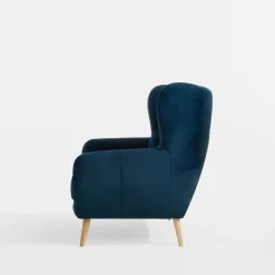 Sofy|Impresti Sofa uszak 2-osobowa ciemnoniebieska KELSO