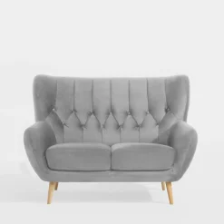 Sofy|Impresti Sofa uszak 2-osobowa jasnoszara KELSO