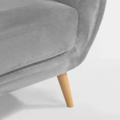 Sofy|Impresti Sofa uszak 3-osobowa jasnoszara KELSO