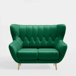 Impresti Sofa uszak 2-osobowa zielona KELSO