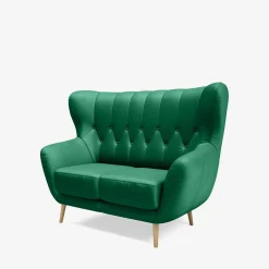 Impresti Sofa uszak 2-osobowa zielona KELSO
