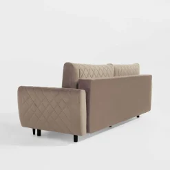 inny Sofa welurowa beżowa ROMA