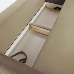 inny Sofa welurowa beżowa ROMA