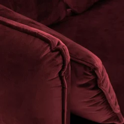 Sofy|FN Design Sofa welurowa bordowa VOCAL