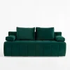 Sofa welurowa butelkowa zieleń ISOLA NEW