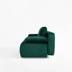 Sofa welurowa butelkowa zieleń ISOLA NEW