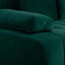 Sofa welurowa butelkowa zieleń ISOLA NEW