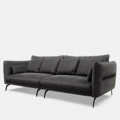 FN Design Sofa welurowa ciemnoszara VOCAL