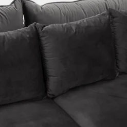 FN Design Sofa welurowa ciemnoszara VOCAL