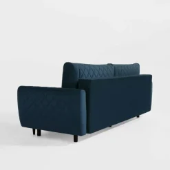inny Sofa welurowa granatowa ROMA