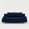 Sofy| Sofa welurowa granatowa VERDE