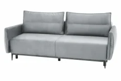 Sofa welurowa jasnoszara KIOTO