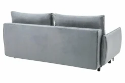 Sofa welurowa jasnoszara KIOTO