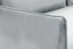 Sofa welurowa jasnoszara KIOTO