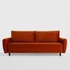 Sofy|inny Sofa welurowa ruda ROMA