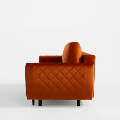 Sofy|inny Sofa welurowa ruda ROMA