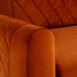 Sofy|inny Sofa welurowa ruda ROMA