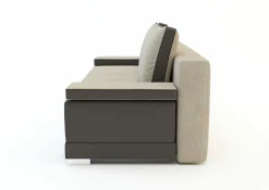 Sofa z ekoskórą beżowa RIMINI