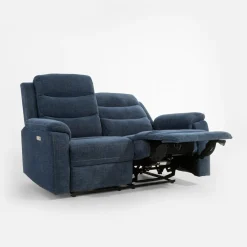 Sofy| Sofa z funkcją relaks niebieska ZATRI