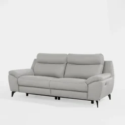 Trend Line Sofa z funkcją relaks skórzana PERLE