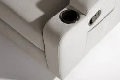 Sofa z funkcją relaks szara KAVERNO