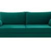 Sofy| Sofa zielona na drewnianych nogach SENDI