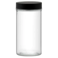 Pojemniki Na Żywność| Słoik z czarną pokrywką MILOS 1,3 l