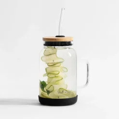 inny Słoik ze słomką do napojów Fuori 600 ml