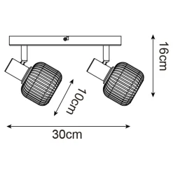 Zumaline Spot 2 reflektory czarny STEM