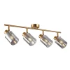 Listwy Oświetleniowe|Wszystkie Lampy Sufitowe|inny Spot regulowany 4 reflektorki złoty SARDO