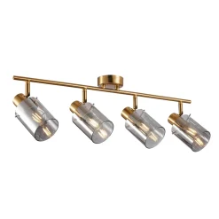Listwy Oświetleniowe|Wszystkie Lampy Sufitowe|inny Spot regulowany 4 reflektorki złoty SARDO