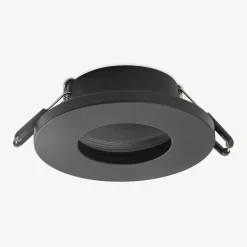 Zumaline Spot wpuszczany okrągły IP44 czarny FINN
