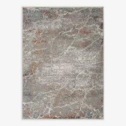 Dywany Z Krótkim Włosiem|inny Srebrny dywan retro ADALYA, 120x170 CM