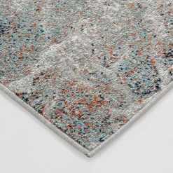 Dywany Z Krótkim Włosiem|inny Srebrny dywan retro ADALYA, 80x150 cm