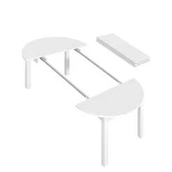 Stoły| Stół biały AVIEN 105-225 cm