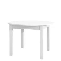 Stoły| Stół okrągły biały LUNI 110 - 160 cm