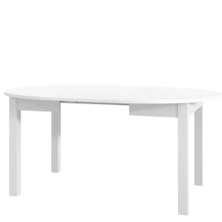 Stoły| Stół okrągły biały LUNI 110 - 160 cm