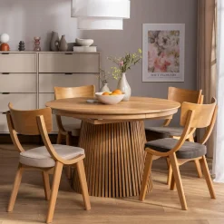 Stoły|inny Stół okrągły rozkładany LIRANDANO 120-180 cm