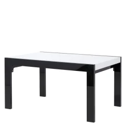 Stoły| Stół rozkładany IMPERIA połysk biały / czarny