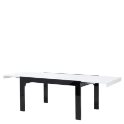 Stoły| Stół rozkładany IMPERIA połysk biały / czarny